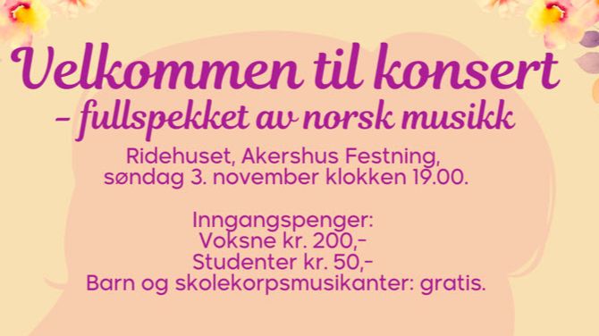 Konsert med bare norsk musikk!